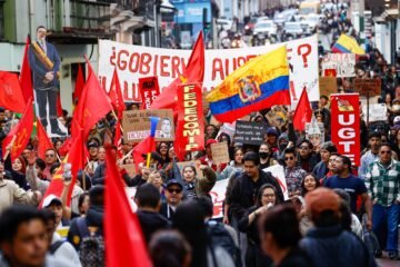 Estudiantes se movilizaron en Quito en contra de la eliminación del subsidio al diésel