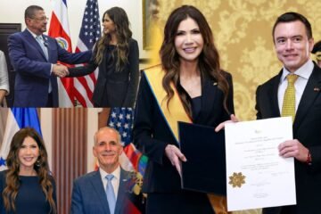Ecuador, Costa Rica, Guyana y Honduras: la gira de Kristi Noem que empieza a dar forma al Escudo de las Américas