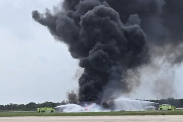Avión ejecutivo se estrella cuando intentaba aterrizar de emergencia en República Dominicana