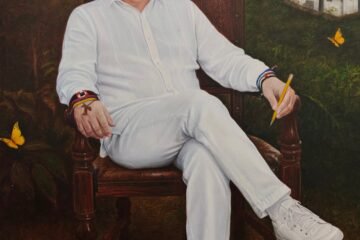 Gustavo Petro presenta el retrato suyo que estará en la galería de expresidentes de Colombia