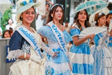 ULVR celebró las fiestas de Guayaquil con música, tradiciones y la elección de la Criolla Bonita
