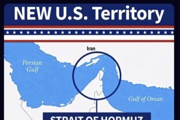 Trump publica un mapa del estrecho de Ormuz como “nuevo” territorio de Estados Unidos